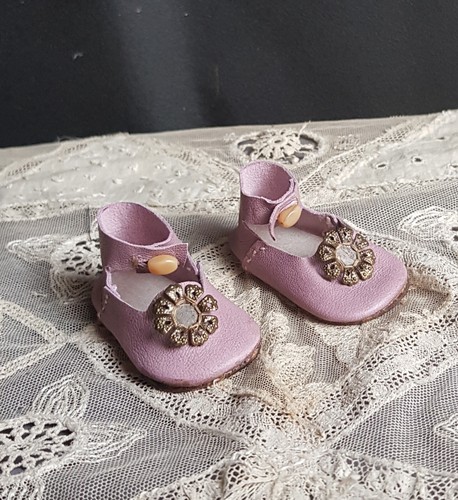 Jolies chaussures cuir poupée - chaussures,