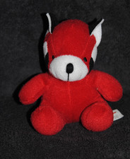 🍀Doudou Raton Laveur Rouge