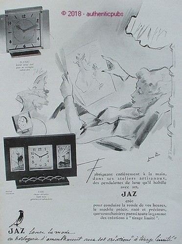 Publicite jaz pendule - pendule, plexic