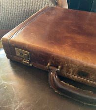 Malette en cuir italien " Lito ", porte documents, attaché case vintage, 1950