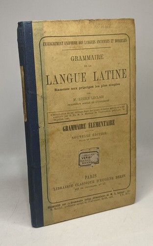 Grammaire langue latine - langue,