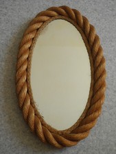 miroir corde Audoux Minet déco vintage design 1950 rope mirror French designers
