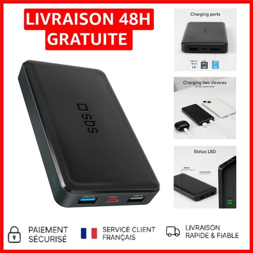 Batterie externe slim 10000mah - batterie,
