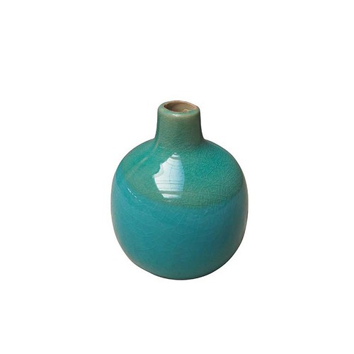 Vase soliflore céramique bleu - vase,