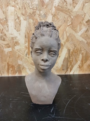 Buste femme africaine signe - buste,