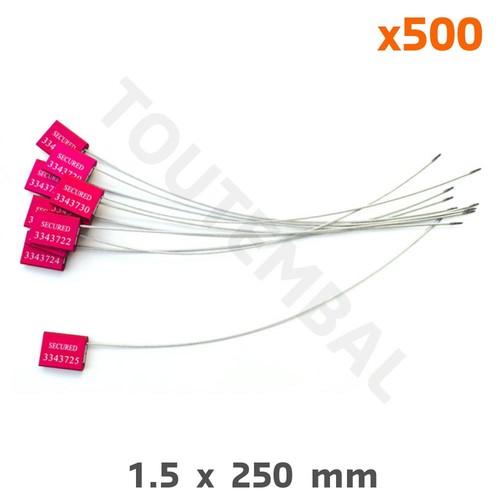 Scellé câble acier - scellé, en