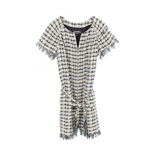 Robe manches courtes tweed - manches, en