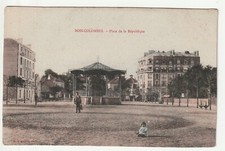 BOIS COLOMBES - Haut de Seine - CPA 92 - Kiosque place de la République Couleur