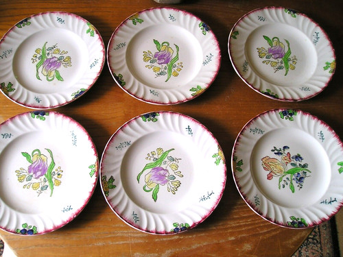 Longwy assiettes plates - -,
