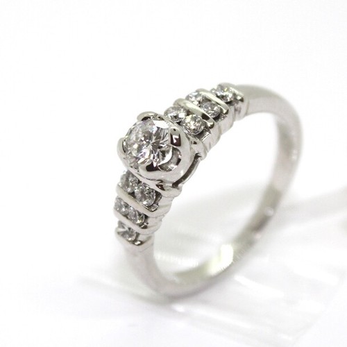 Bague solitaire blanc et - bague,