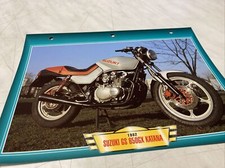 Suzuki GS650GX Katana 1982 GS650 GX fiche carte moto passion collection Atlas