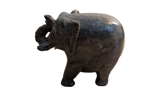 éléphant marbre sculpté - Éléphant, en