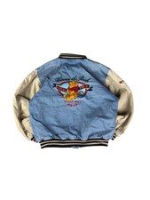 Veste Bomber Denim Varsity