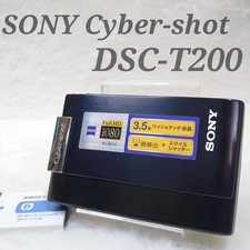 Usé DSC-T200 Sony Cyber-Shot Numérique Caméra Noire De Japon Actif Article