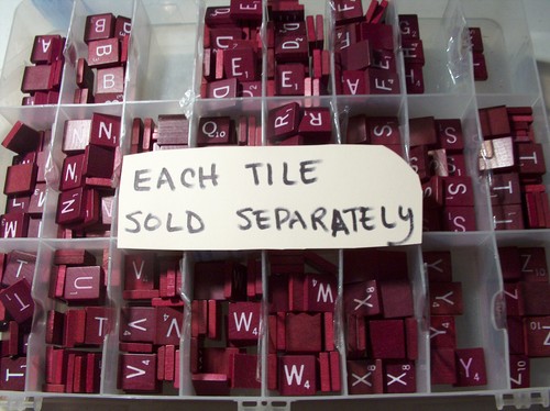 Upick single maroon - upick, scrabble