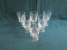 6 verres à vin cristal d'arques,modèle "ecusson"