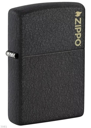 Zippo black crackle logo - crackle, &