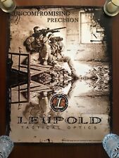 POSTER VINTAGE CELEBRE FABRICANT D'OPTIQUE AMERICAIN LEUPOLD