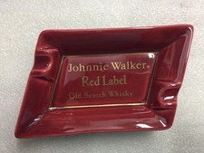 Cendrier Johnnie Walker vide-poche vintage en céramique Made in France