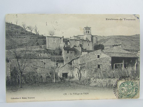Cpa village de vion - 07,