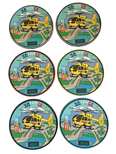 Lot tissus samu hems - lot, 6