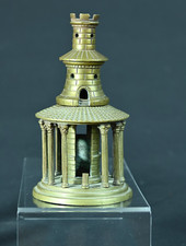 Ancien brûle-parfum, temple de Vesta Rome bronze du grand tour  19 ème