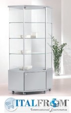 Coin Vitrine avec Armoire H183x73x73 cm Magasin de Meubles Thèque Italfrom
