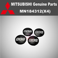MITSUBISHI LANCER EVO BBS WHEEL CENTER CAPS Set of 4 GENUINE MN184312 OEM