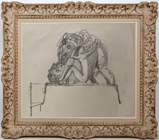 HENRI LAFFITE (1885-1977) ELEVE DE RODIN - PROJET DE SCULPTURE VERS 1930 (571)