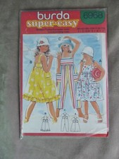 PATRON BURDA années 70: ROBES et SALOPETTE D'ENFANT.