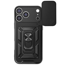Coque pour iPhone 17 Pro, Anneau Rotatif Magnétique et Cache Appareil Photo