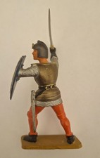 Starlux - Série Moyen Age - Piéton chevalier cuirassé combattant - réf. 6006