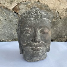 Tête de bouddha 19eme en pierre
