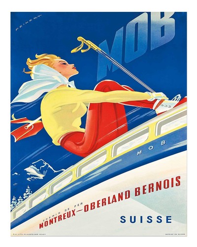 Affiche vintage voyage à - de,