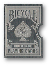 Carte Clip Bicycle Cartes Étui Kartenschutz Argent Gravé