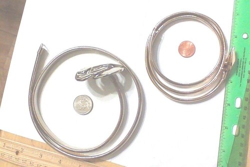 Vintage metal stretch belts - vintage-,