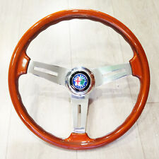Volant Bois Personal d'époque 38cm Complet pour Alfa Romeo ou autre ancienne