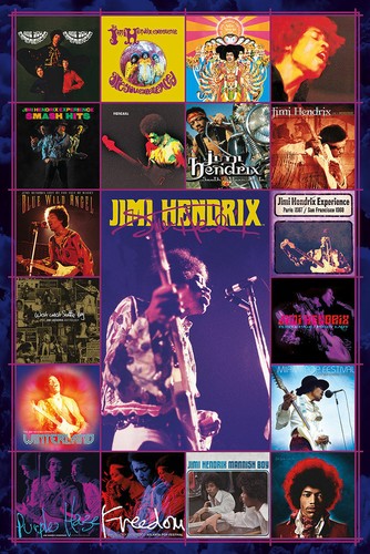 Jimi hendrix affiche collage - jimi,