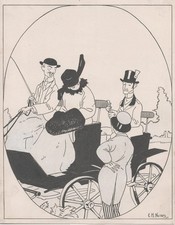 Emmerico Nunes - Calèche Transport Kutschfahrt (Promenade en Calèche) Dessin