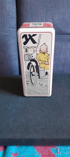 Boite tintin biscuit delacre - boite,
