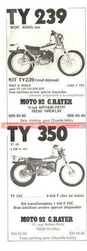 Publicité yamaha 239 - publicité, 240