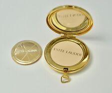 poudrier vintage metal doré / Estee Lauder