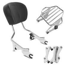Sissy Bar + Porte-bagages KI pour Harley Davidson Road Glide 15-19 chrome