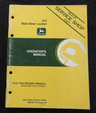 Véritable John Deere 575 Mini Chargeur Tracteur Opérateurs Manuel Nice Forme