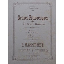 MASSENET Jules Scènes Pittoresques Piano 4 mains ca1875