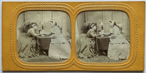 Liseuse cartes c1865 - cartes,