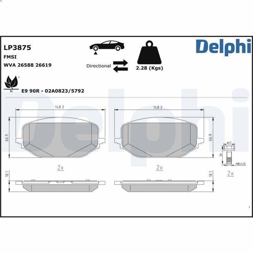 Kit plaquettes frein - kit, de
