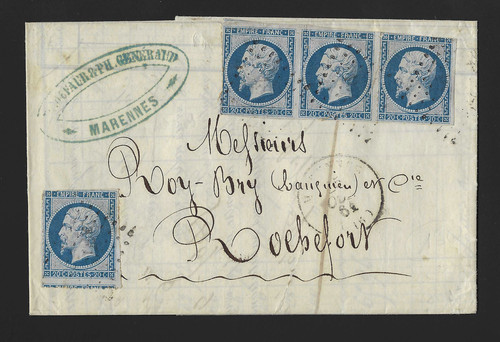 1861 lettre marennes - lettre, À