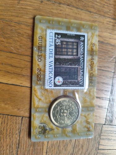 Stamp and coin card vatican - stamp,