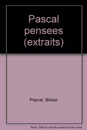 Pensees blaise pascal - pensees,,